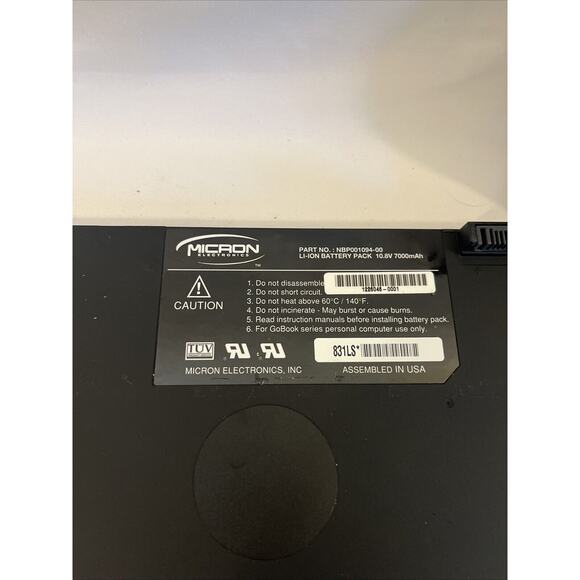 Vintage Micron Personal Computer GoBook Series Nbk001372-00 Untested/nocharger - Picture 3 of 11